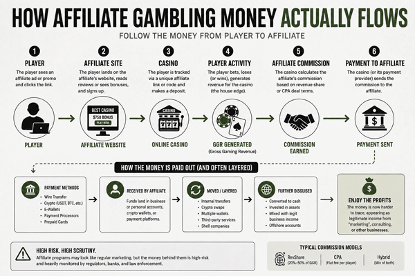 How Affiliate Gambling Money Actually Flows