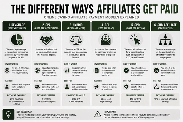 The Different Ways Affiliates Get Paid