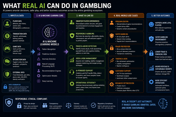 What Real AI Can Do in Gambling flowchart