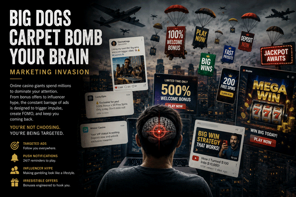 Big Dogs Carpet Bomb Your Brain - Marketing Invasion
