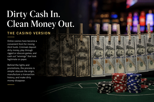 Dirty Cash In. Clean Money Out. The Casino Version