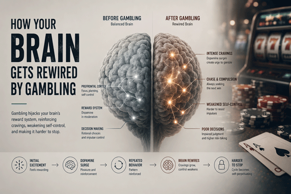 How your brain gets rewired by gambling